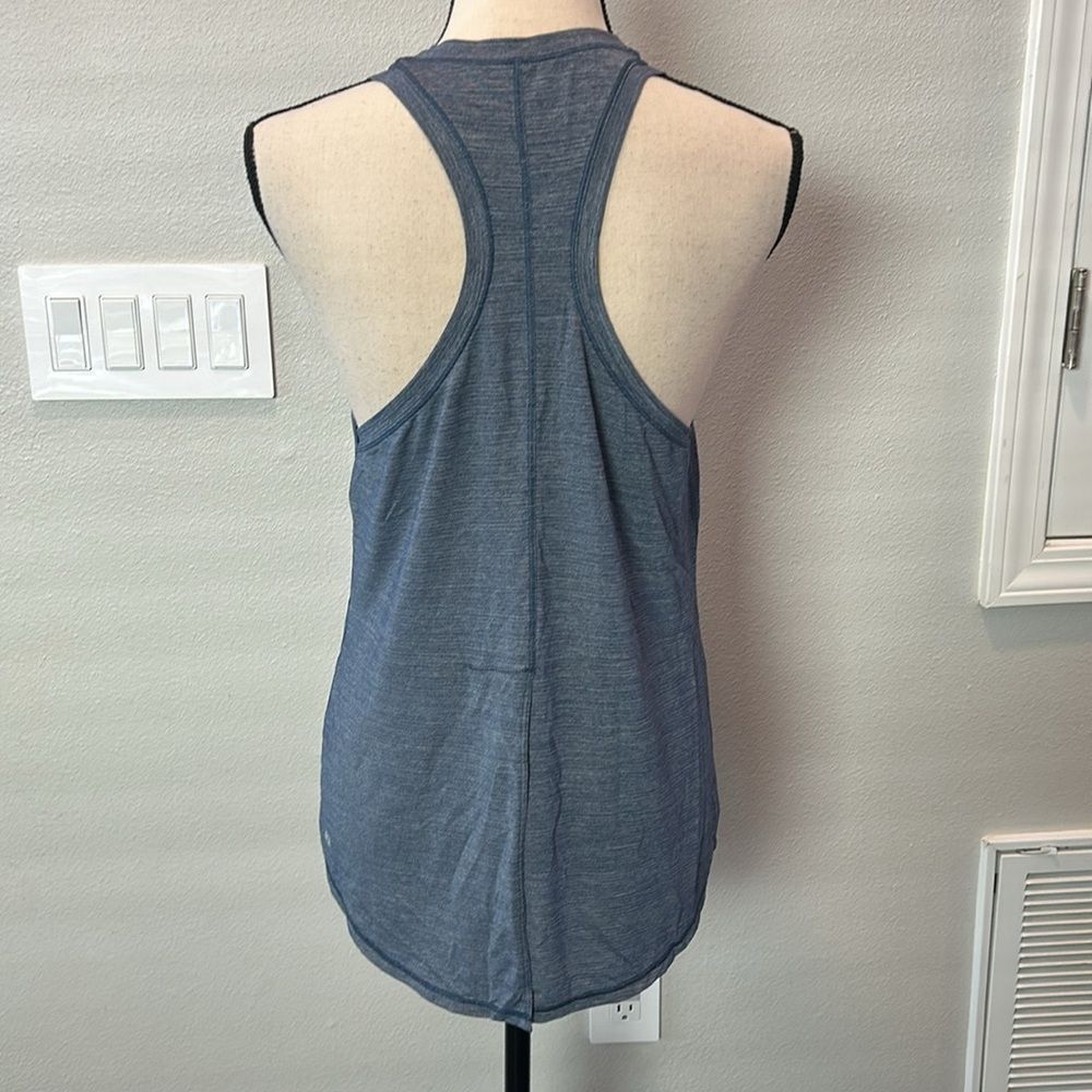 Lululemon Cool Racerback Blue Tank Top Size 8 - Picture 7 of 10